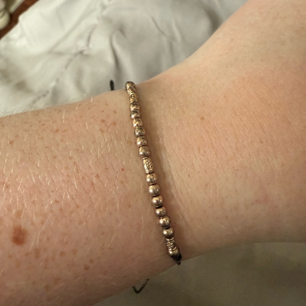 Dainty Rose Gold Beaded Bracelet